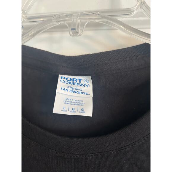 NWOT Port & Company Womens Black T Shirt Lolli Like a Grandma Only Cooler Sz Lg - Picture 3 of 4